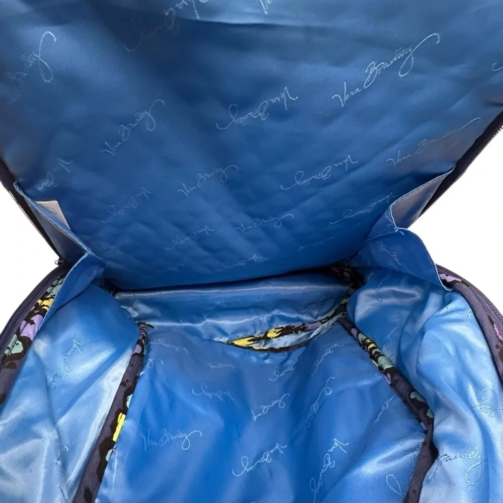 Vera Bradley Quilted Indigo Pop Backpack. - Picture 8 of 10